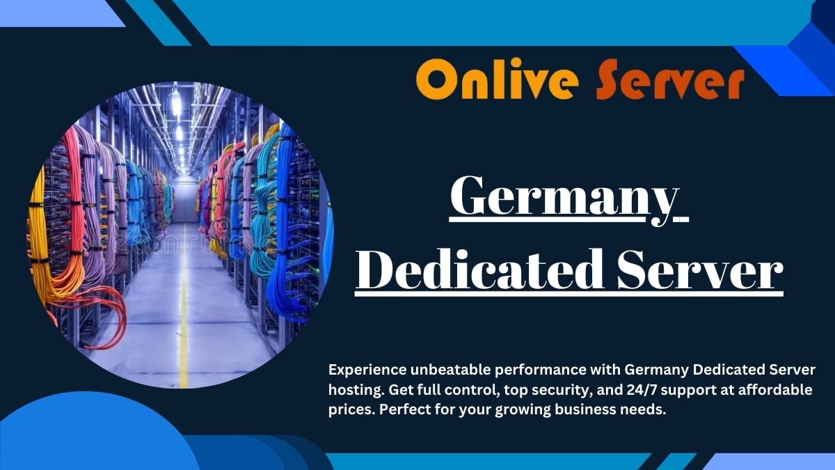 Germany Dedicated Server Hosting with cables and server racks