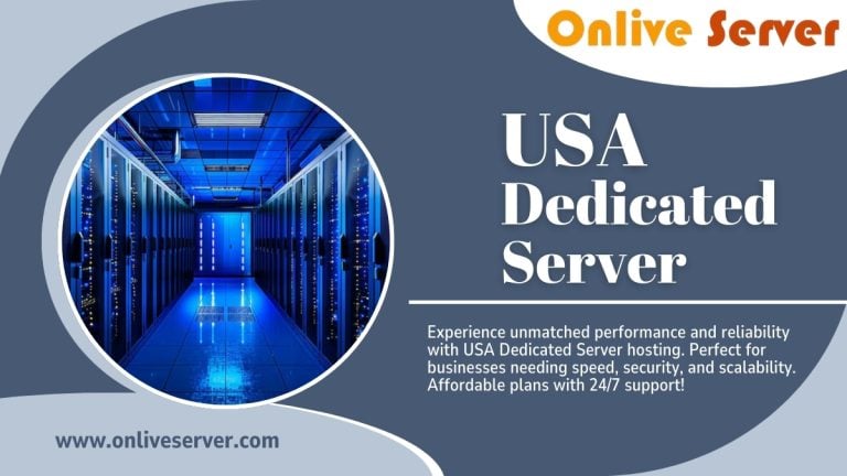 USA Dedicated Server Hosting - Server Room with Blue Lights