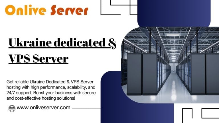 A promotional banner for Ukraine Dedicated & VPS Server Hosting, featuring a data center image and a call-to-action.