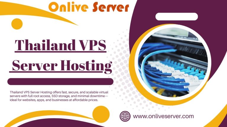 Choose Thailand VPS Server Hosting Plans by Onlive Server