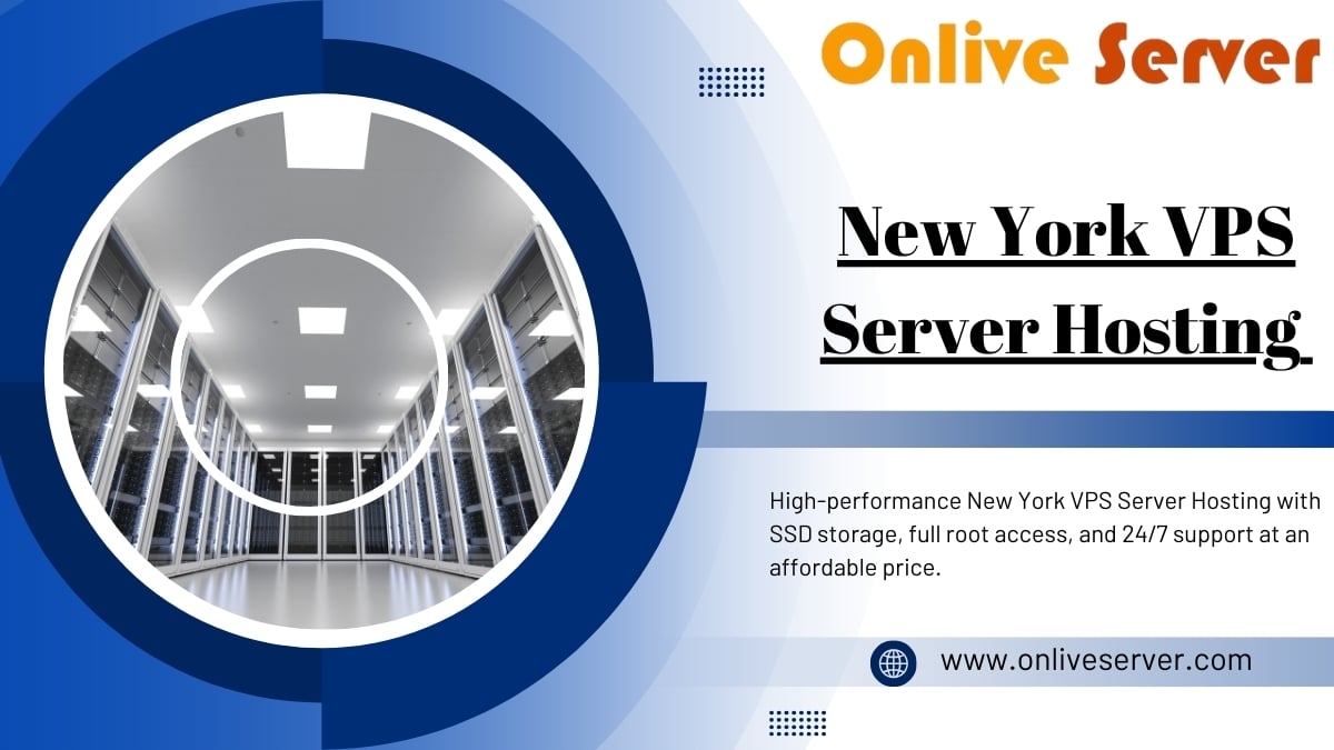 New York VPS Server Hosting Solutions with modern server racks and advanced technology