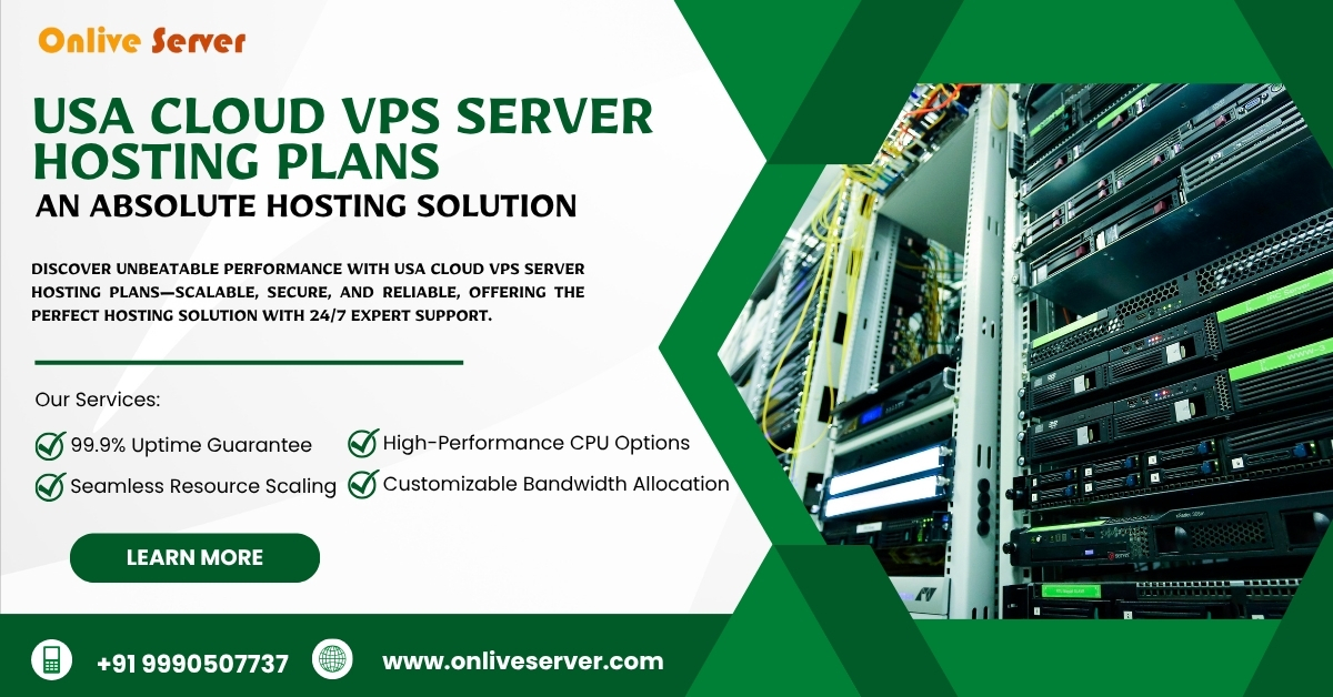 USA Cloud VPS Server Hosting Plans – An Absolute Hosting Solution