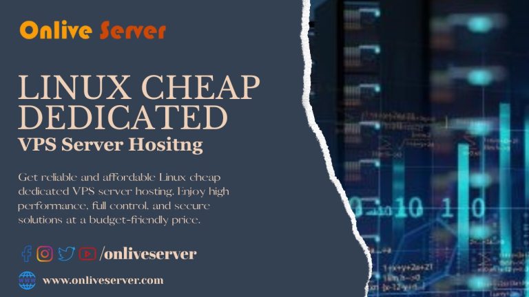 Linux Cheap Dedicated VPS Server Hosting