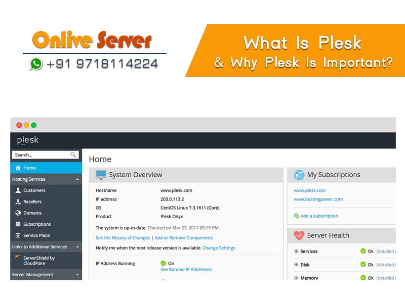 What is Plesk onlive server