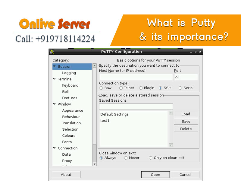 What is Putty and its importance onlive server