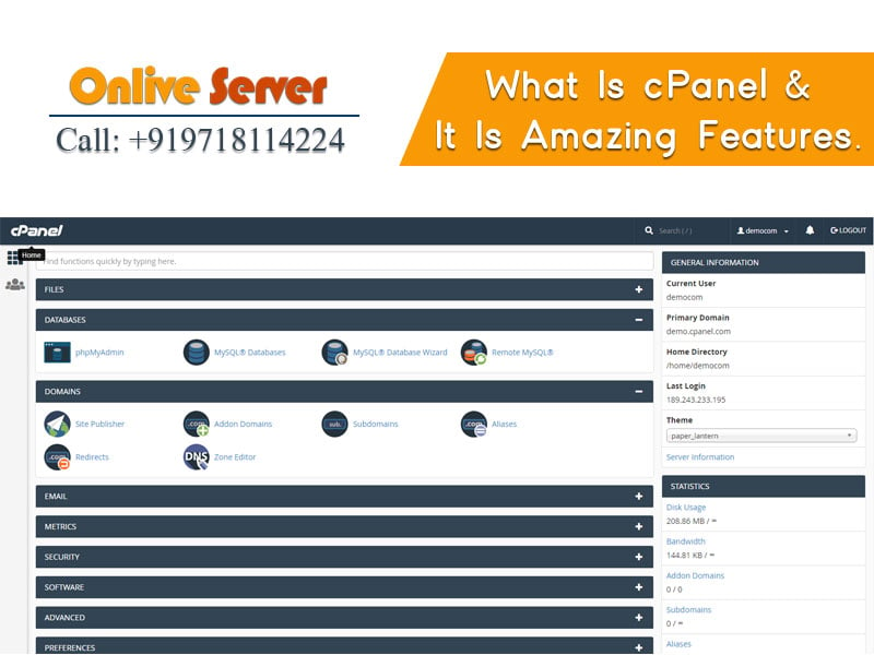 What is CPanel Onlive Server