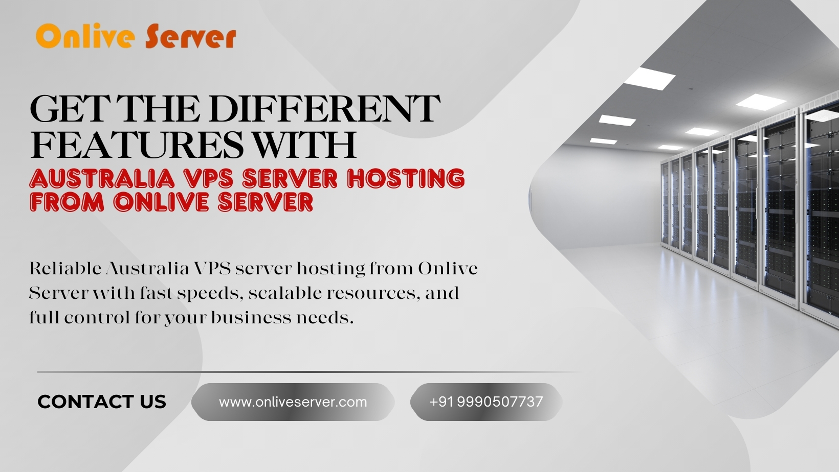 Get the Different Features with Australia VPS Server Hosting from Onlive Server