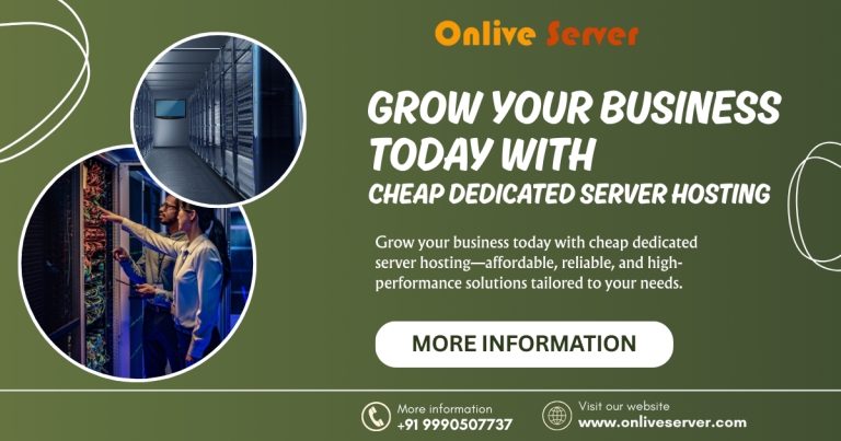 Grow Your Business Today with Cheap Dedicated Server Hosting