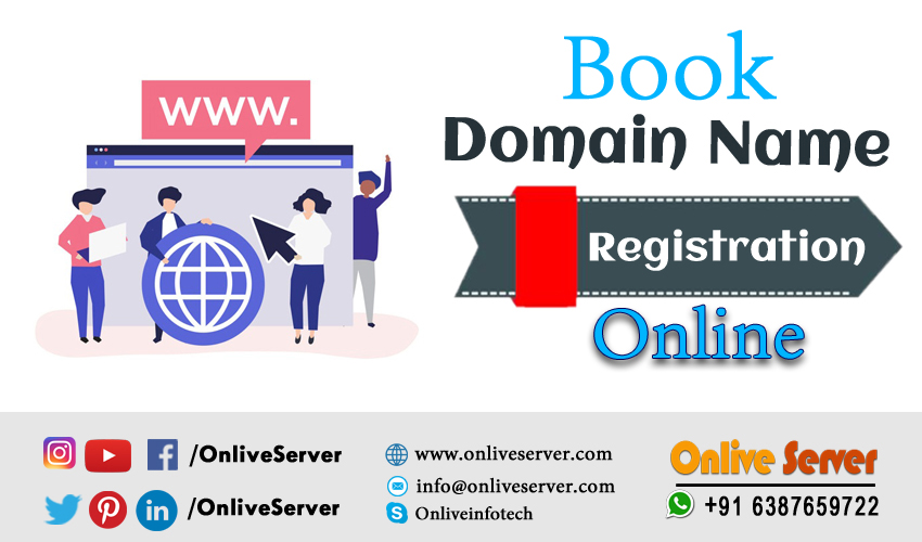 Book domain name registration online and get all about the domain.