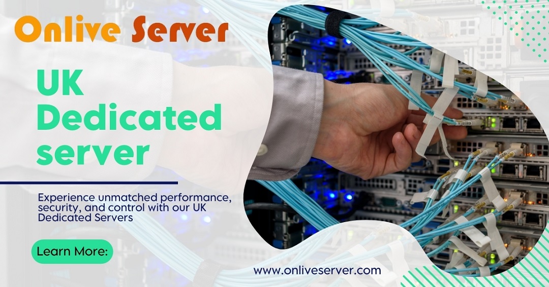 Close-up of UK Dedicated Server hardware in a secure data center.