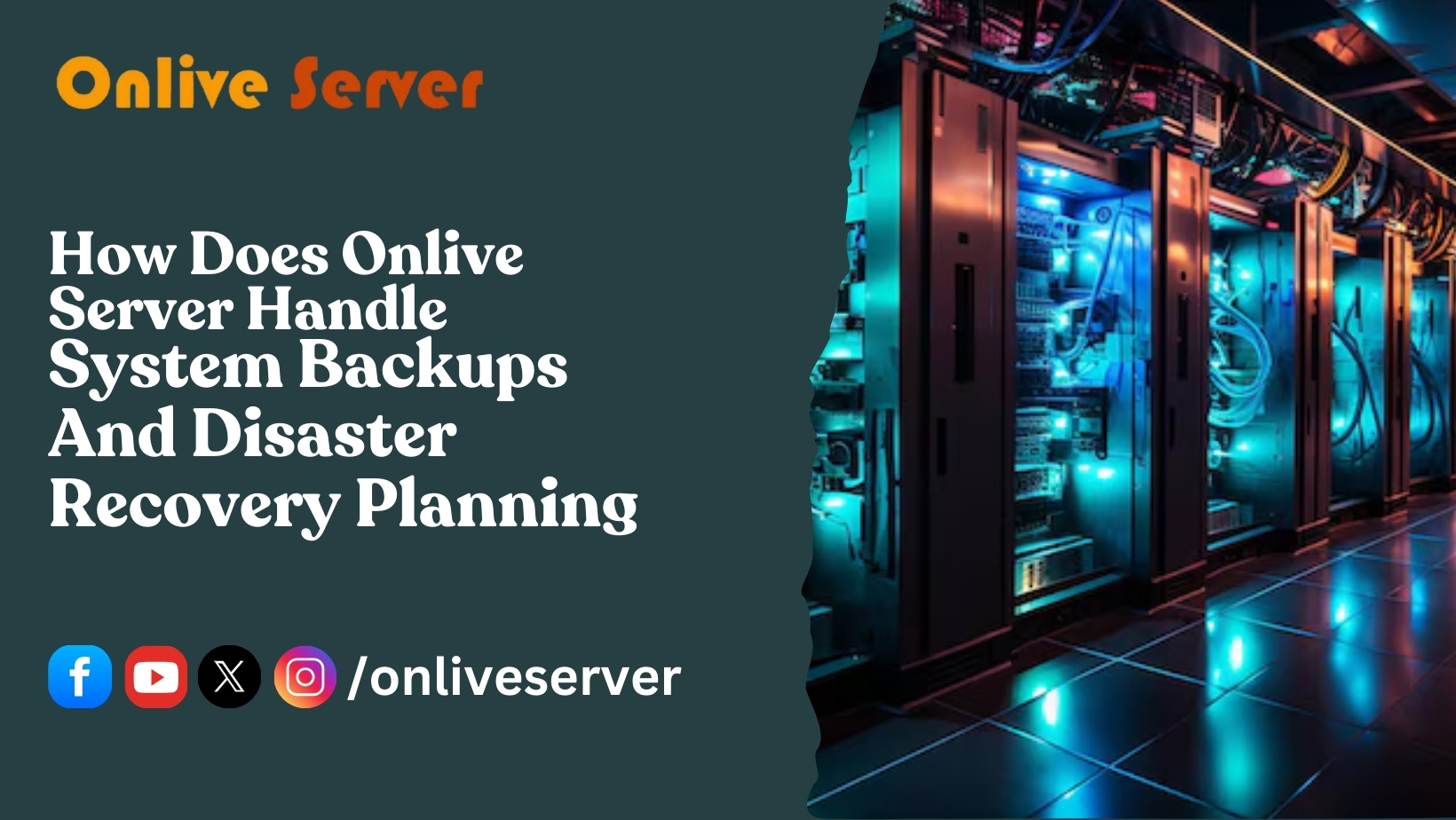 How does Onlive Server handle system backups and disaster recovery planning
