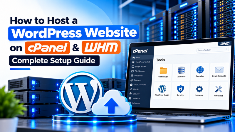 Web hosting control panel comparison matrix analyzing cPanel, CyberPanel, and Plesk for multi-client agency server management.