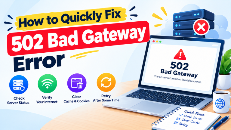 502 Bad Gateway Error