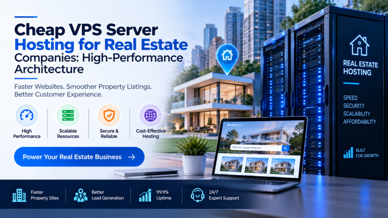 Cheap VPS Server Hosting for Real Estate Companies