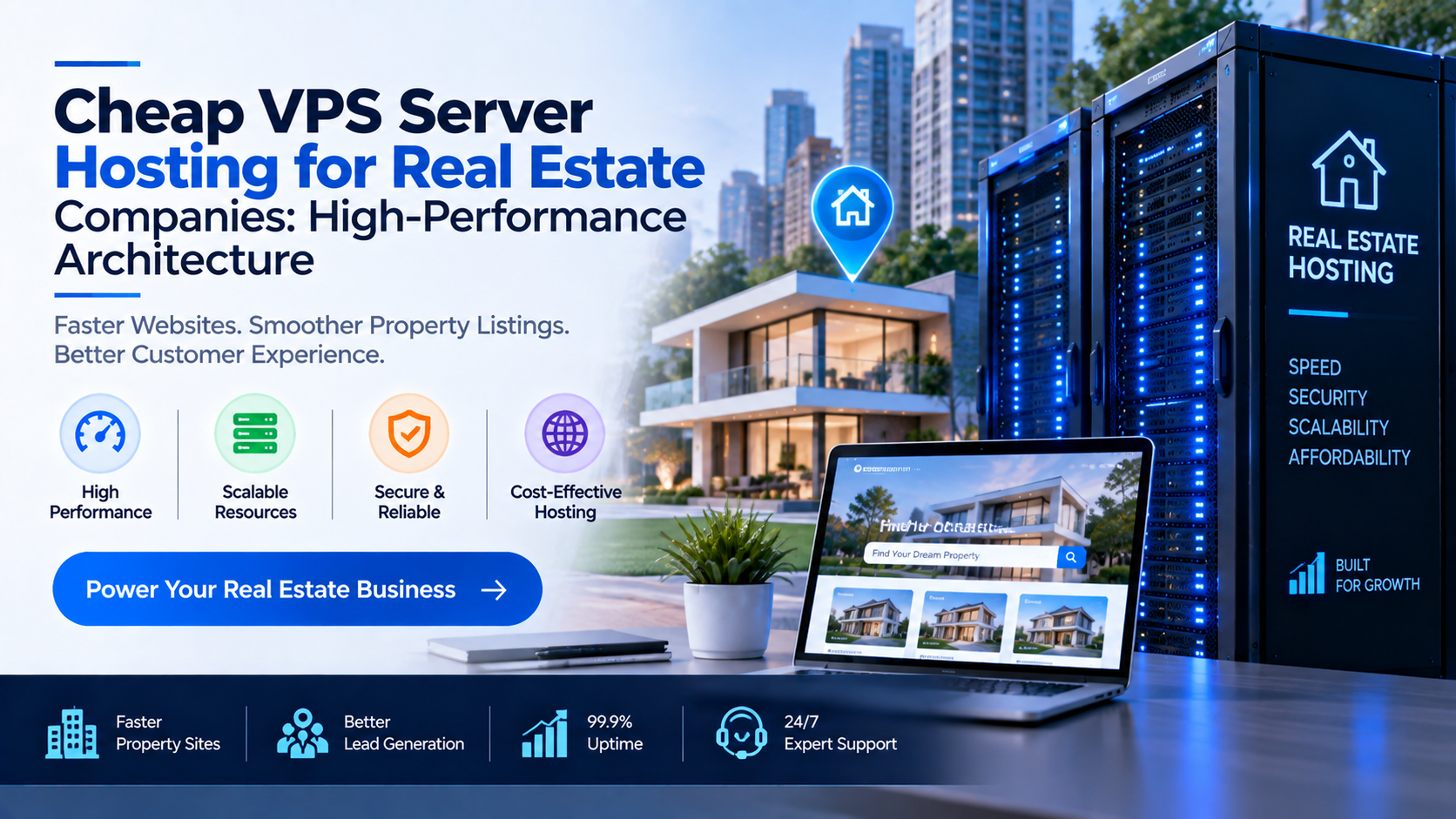 Cheap VPS Server Hosting for Real Estate Companies