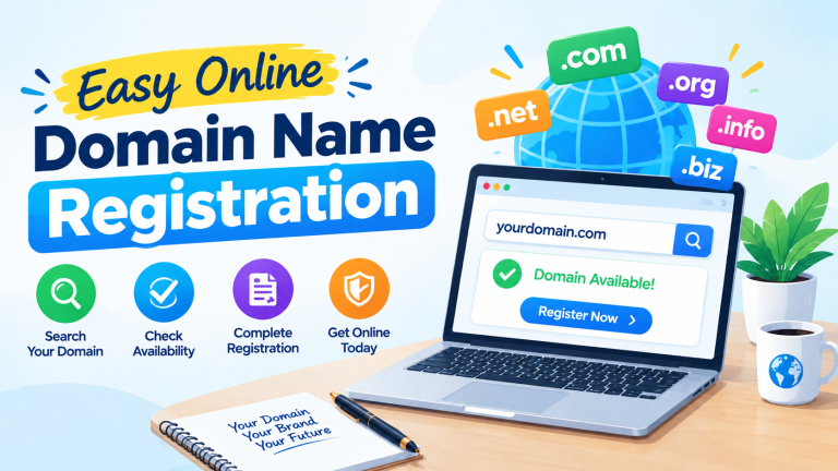Easy Online Domain Name Registration