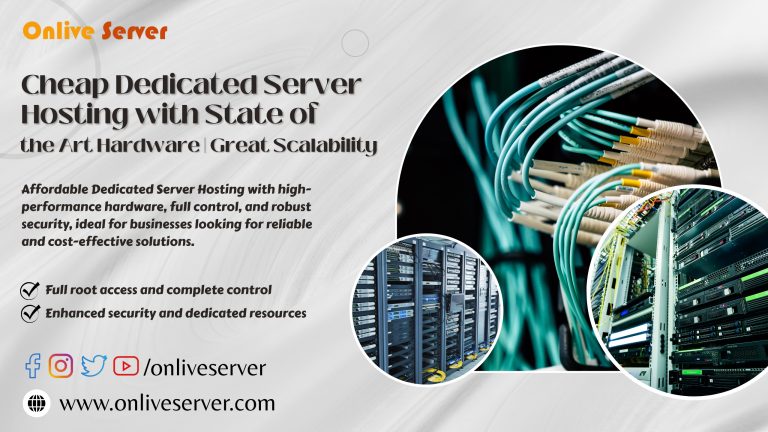 Cheap Dedicated Server Hosting with State of the Art Hardware Great Scalability