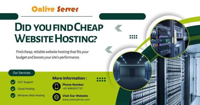 Did you find Cheap Website Hosting