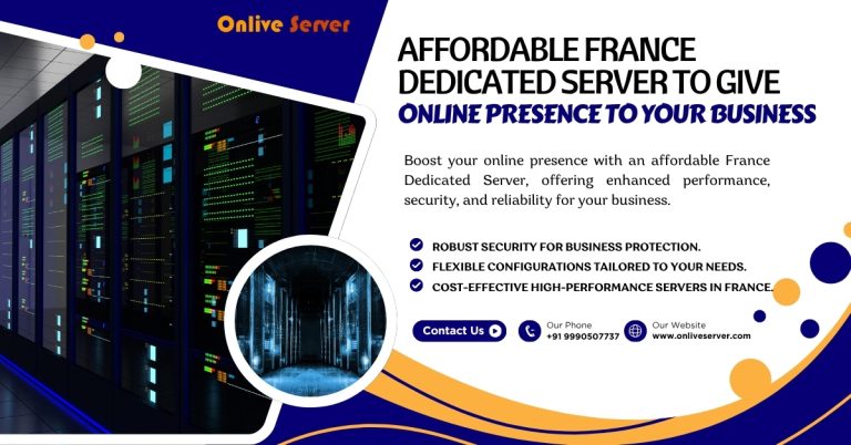 Affordable France Dedicated Server to give Online Presence to your Business
