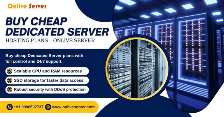Buy Cheap Dedicated Server Hosting Plans - Onlive Server