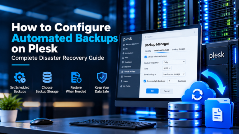 Configure Automated Backups on Plesk