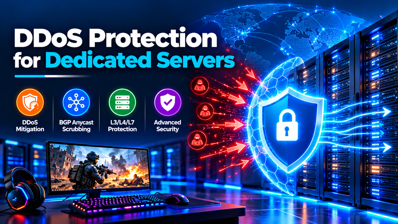 DDoS protection for dedicated servers