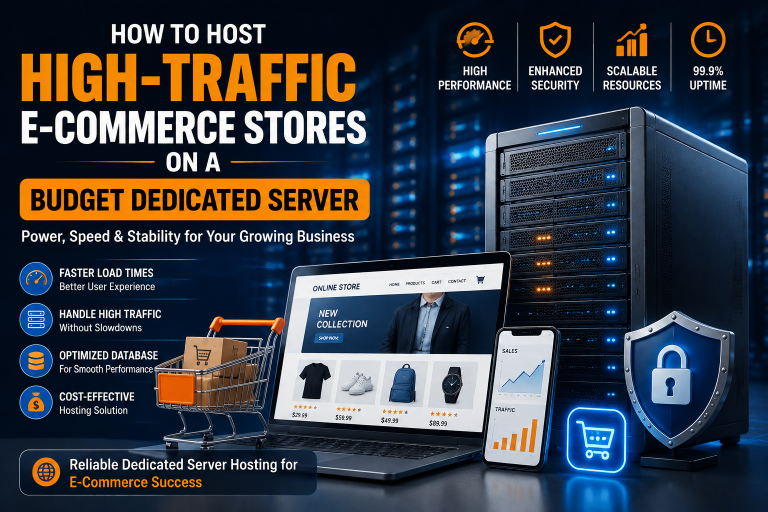 How to Host High-Traffic E-Commerce Stores on a Budget Dedicated Server