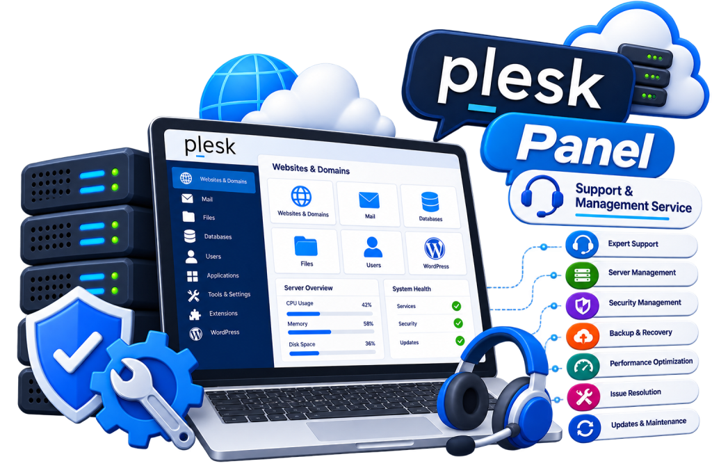 Plesk Panel Support & Management Service