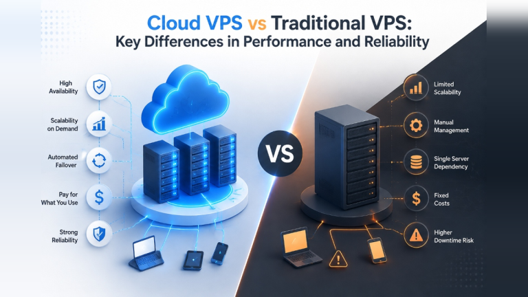 Cloud VPS vs Traditional VPS: Key Differences in Performance and Reliability featured image - Onlive Server
