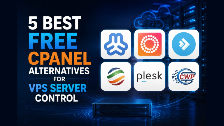 5 Best Free cPanel Alternatives for VPS Server Control featured image - Onlive Server