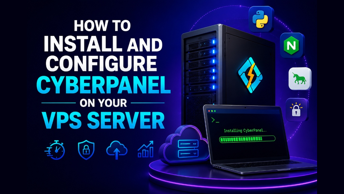 How to Install and Configure CyberPanel on Your VPS Server featured image - Onlive Server