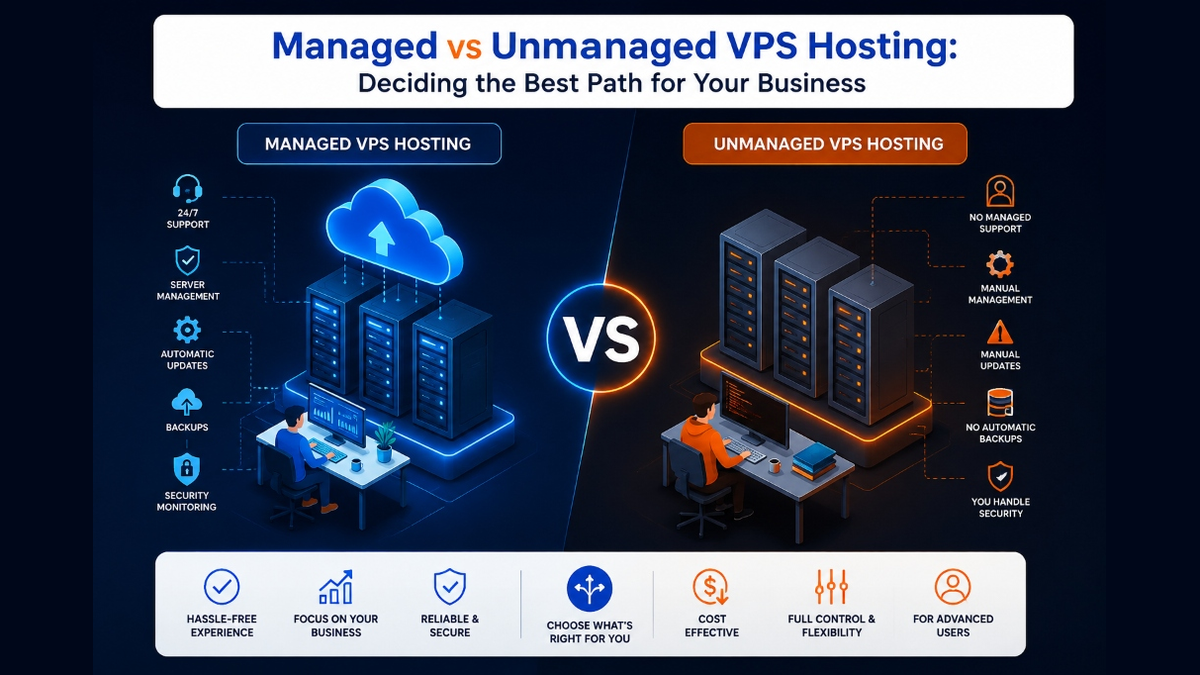 Managed vs Unmanaged VPS Hosting: Deciding the Best Path for Your Business featured image - Onlive Server