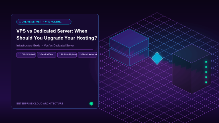 SaaS Hero Banner for VPS vs dedicated server - Onlive Server
