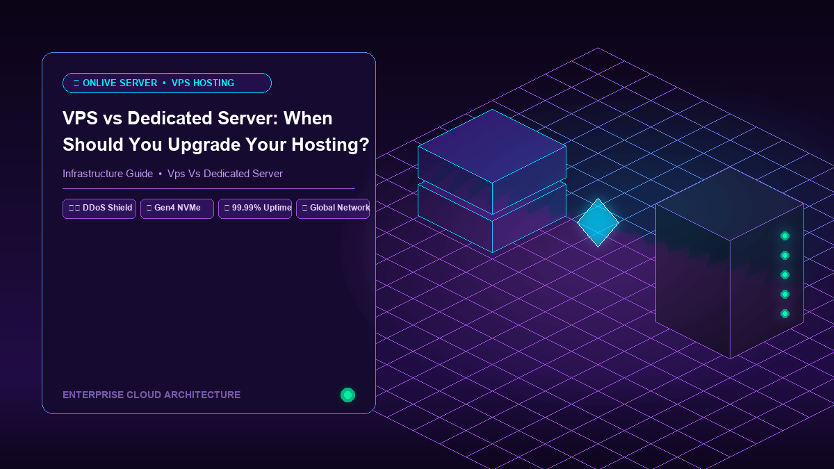 SaaS Hero Banner for VPS vs dedicated server - Onlive Server