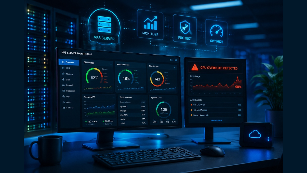 How to Monitor VPS Server Resources and Prevent CPU Overloads featured image - Onlive Server