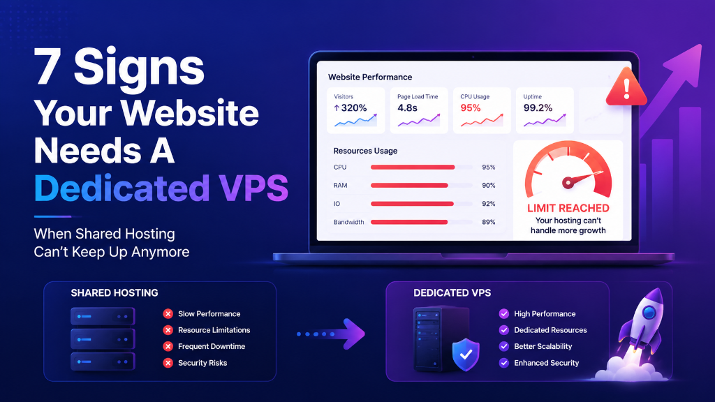 7 Signs Your Website Needs A Dedicated VPS Shared Hosting vs VPS