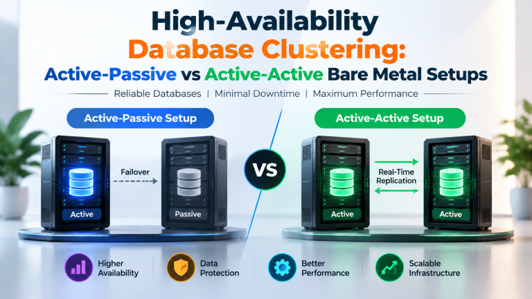 High-Availability Database Clustering: Active-Passive vs Active-Active Bare Metal Setups