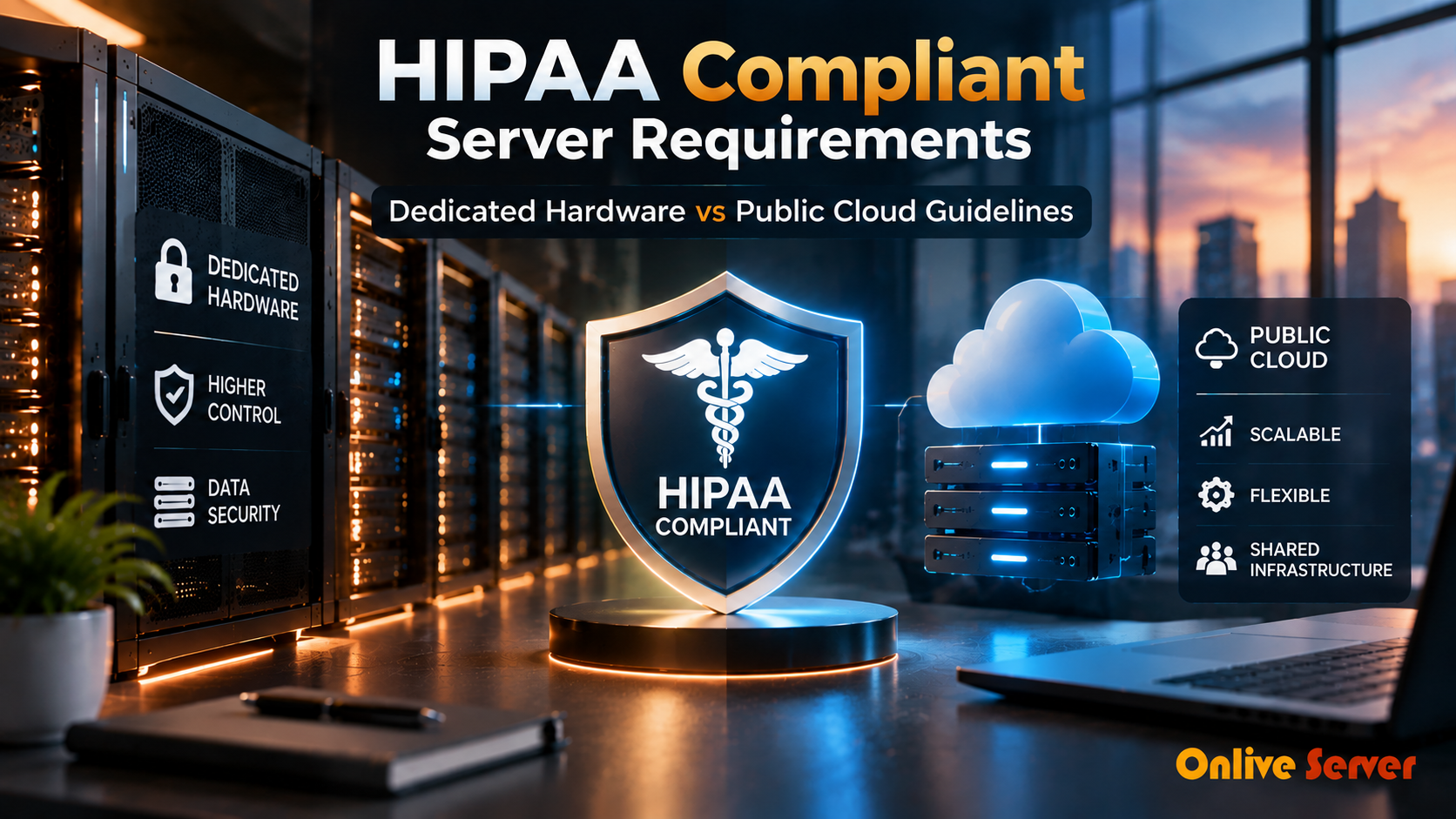 hipaa compliant server requirements