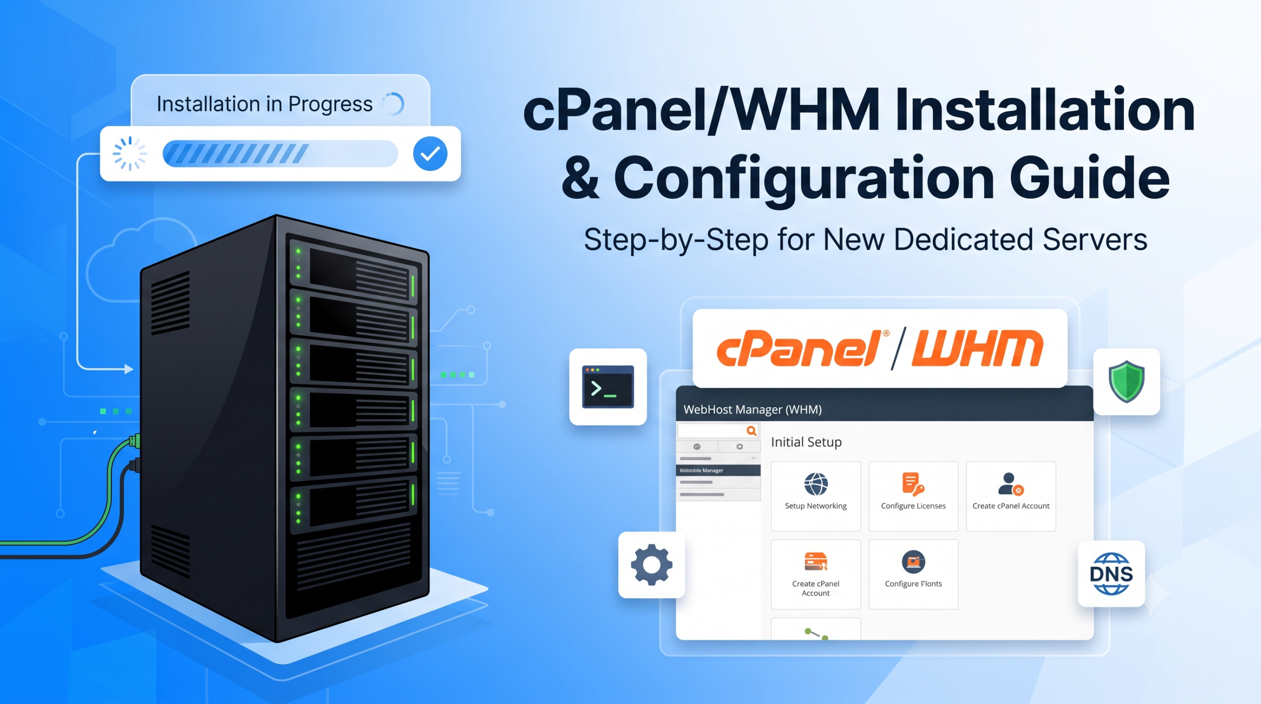 Install cPanel WHM Dedicated Server