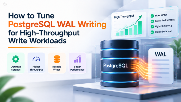 How to Tune PostgreSQL WAL Writing for High-Throughput Write Workloads