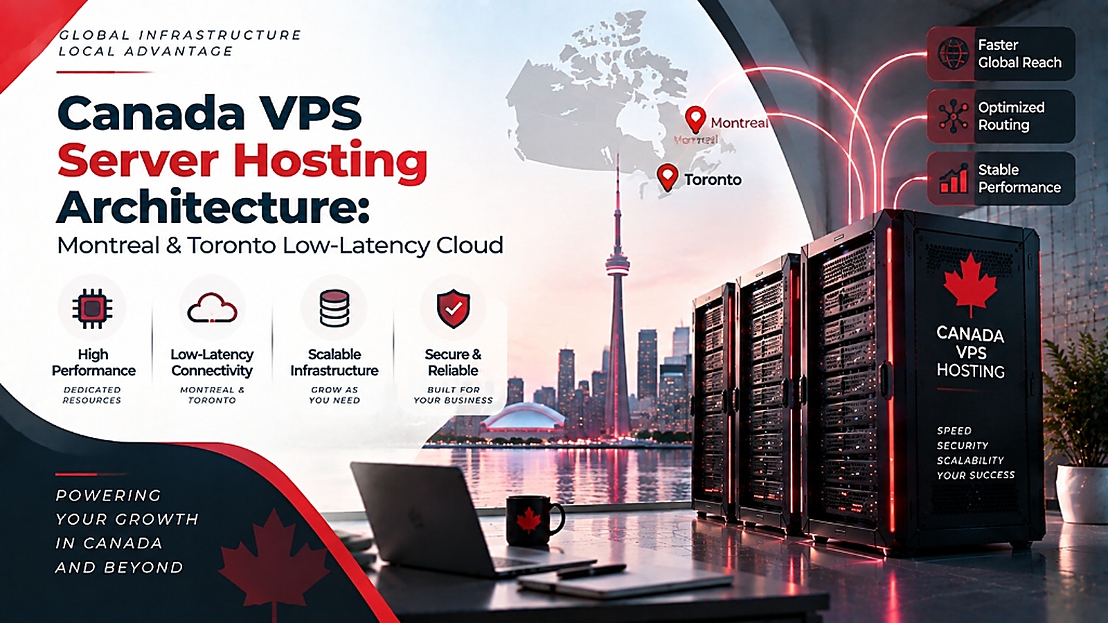 Canada VPS Server Hosting Architecture - Montreal & Toronto Low-Latency Cloud