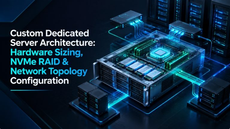 Custom Dedicated Server Architecture - Hardware Sizing, NVMe RAID and Network Topology Configuration