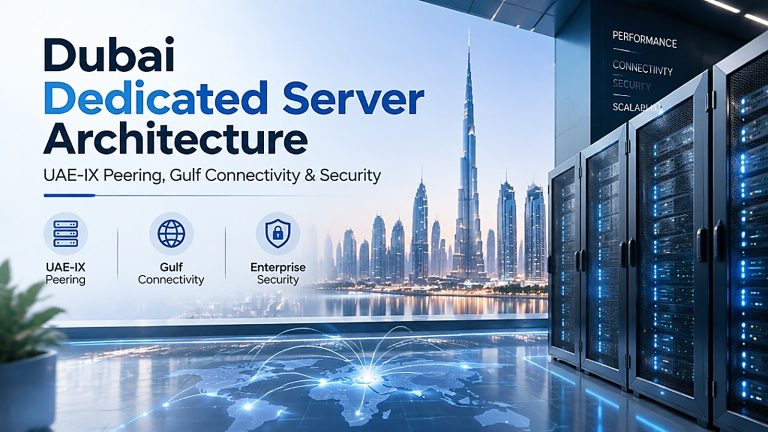 Dubai Dedicated Server Architecture - UAE-IX Peering, Gulf Connectivity & Security