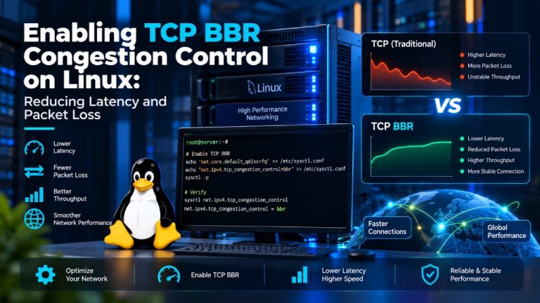 Enabling TCP BBR Congestion Control on Linux Reducing Latency and Packet Loss