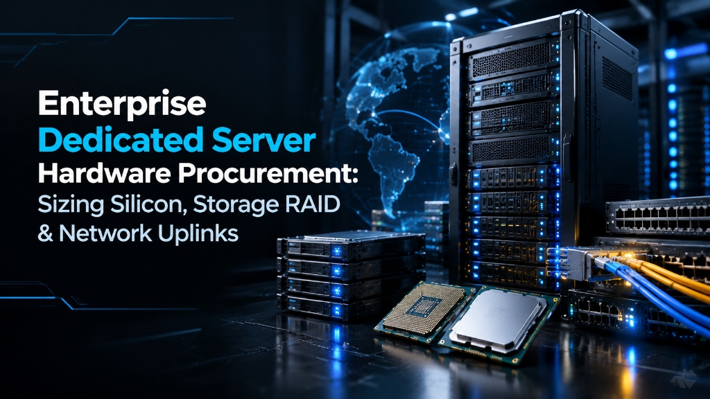 Enterprise Dedicated Server Hardware Procurement - Sizing Silicon Processors, Storage RAID, and Network Uplinks