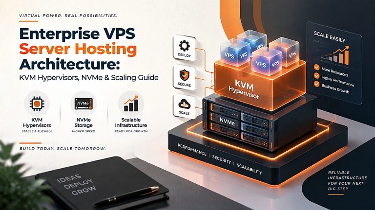 Enterprise VPS Server Hosting Architecture - KVM Hypervisors, NVMe & Scaling Guide