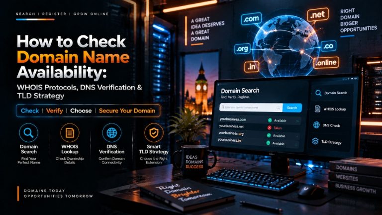 How to Check Domain Name Availability - WHOIS Protocols, DNS Verification and TLD Strategy