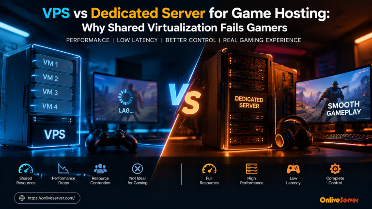VPS vs Dedicated Server for Game Hosting: Why Shared Virtualization Fails Gamers