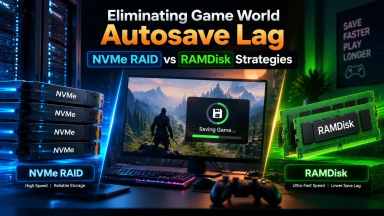 Eliminating Game World Autosave Lag: NVMe RAID vs RAMDisk Strategies