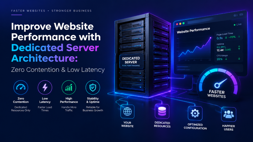 Improve Website Performance with Dedicated Server Architecture - Zero Contention and Low Latency Metrics Dashboard
